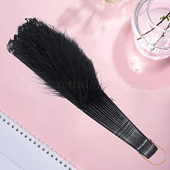 Дизайн веера из смолы и перьев&nbsp;AJEW-WH20064-50B