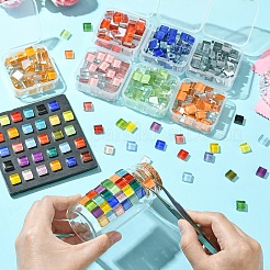 60шт прозрачные стеклянные кабошоны&nbsp;GLAA-YW0003-65-01