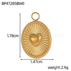 Подвески из нержавеющей стали 304&nbsp;STAS-OY011-55G
