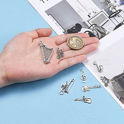 Смешанный музыка тематические тибетский стиль сплава подвески TIBEP-X0155-AS