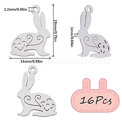 16 шт. подвески из нержавеющей стали 201&nbsp;STAS-SC0006-34