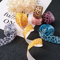 Ленты в рубчик с леопардовым принтом OCOR-TA0001-25