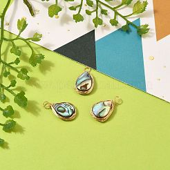 Подвески из натурального ушка / ракушки&nbsp;PALLOY-JF00475-01