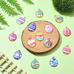 Подвески из сплава с принтом 28 цветов&nbsp;FIND-CJ0002-88