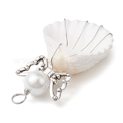 Подвески-ракушки из медной проволоки&nbsp;PALLOY-JF02709-04