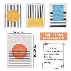 Абстрактное искусство стены холст&nbsp;HJEW-CN0001-04