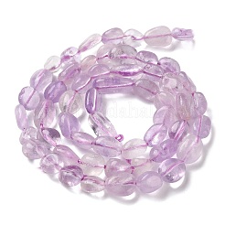 Нити бусин из натурального лавандового аметиста&nbsp;G-C268-A03-6x8mm