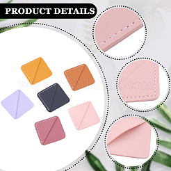 12 шт. закладки для книг из искусственной кожи двух цветов&nbsp;AJEW-CL0002-10