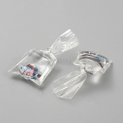 Большие подвески из прозрачной смолы&nbsp;RESI-TAC0024-01A