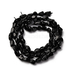 Натуральный черный турмалин бисер нитей G-I389-A30-AB