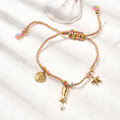 Браслеты из нержавеющей стали Ocean Series 304&nbsp;BJEW-K237-16A-G