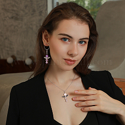 30 шт. 5 стиля подвески из натурального круглого драгоценного камня HJEW-AR0001-03