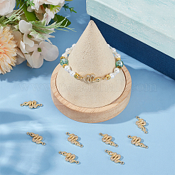 9 шт. латунные микрофибровые звенья/соединители с кубическим цирконием&nbsp;ZIRC-BBC0003-29