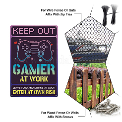 Старинный металлический оловянный знак AJEW-WH0189-299