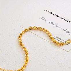 Винтажные 3D-браслеты на ногу из латунной цепочки с цветочным узором для женщин QW1103