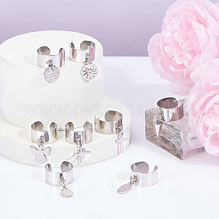 Кольца-манжеты из нержавеющей стали 304&nbsp;RJEW-UN00017