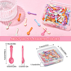 100 шт. Непрозрачные акриловые подвески&nbsp;OACR-YW0001-96