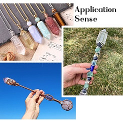 8шт 8 стиля драгоценных камней заостренные бусины G-FW0001-27