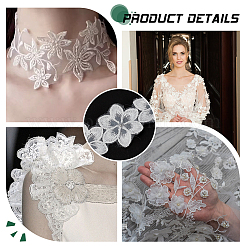 3.8~4 ярд двухслойной оранжевой АБС-ленты с цветочным кружевом&nbsp;OCOR-MA0001-33A