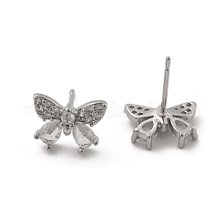 Серьги-гвоздики из циркония&nbsp;EJEW-R016-02P