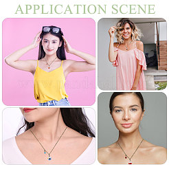 6 шт. латунные ожерелья NJEW-CA00002