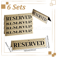 6 шт. 201 нержавеющая сталь зарезервированные таблички&nbsp;AJEW-GA0008-88