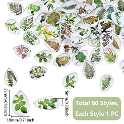 1 набор стеклянных кабошонов GGLA-PH0001-65D