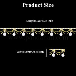 Стеклянные цепочки со стразами&nbsp;CH-WH0014-01G