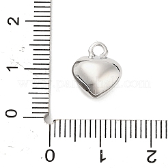 Подвески из латуни в форме трехмерного сердца&nbsp;KK-V006-03P-02