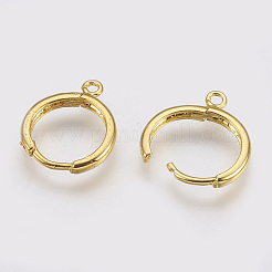 Латунные серьги-обручи X-KK-R058-143G