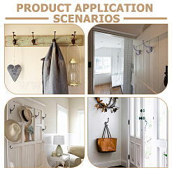 Железный крючок для одежды&nbsp;AJEW-WH0696-203