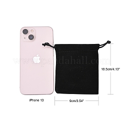 Прямоугольник бархат пакеты TP-A001-9x10.5cm-2