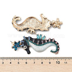 Болтающийся серьги сплава горный хрусталь&nbsp;EJEW-D300-01G-01