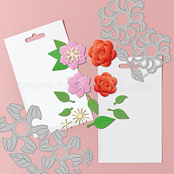 Трафареты для резки углеродистой стали для цветов DIY-WH0309-3357