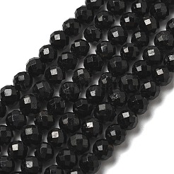 Натуральный черный турмалин бисер нитей&nbsp;LS-G-G927-46