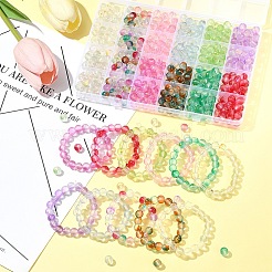 552 шт. 11-х цветные матовые стеклянные бусины DGLA-FS0001-14