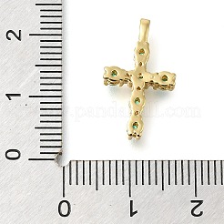 Подвески из латуни с прозрачным фианитом&nbsp;KK-M101-01G-03