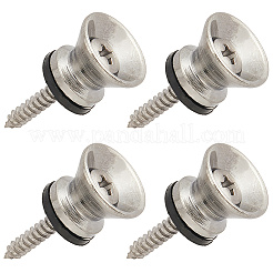 4 комплект гвоздей для крепления гитарного ремня из сплава для акустических и народных инструментов&nbsp;FIND-CN0002-19