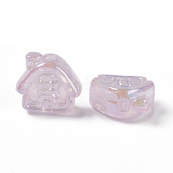 УФ-покрытие радужными переливающимися акриловыми бусинами&nbsp;PACR-M003-02D