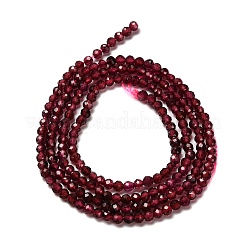 Гранат природный бисер нитей G-RM2025-18-2mm