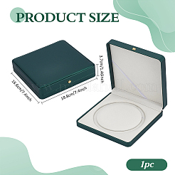 Кожаные коробки для упаковки ожерелий из жемчуга&nbsp;CON-WH0086-187C