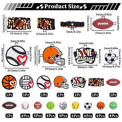 Спортивные силиконовые бусы SIL-SC0002-40