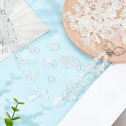 200 г прозрачных акриловых бусин OACR-SP0001-86A