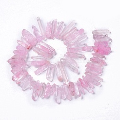 Натуральный кракле кварцевый кристалл окрашенные бусины нити G-I345-05B