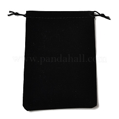 Прямоугольные упаковочные мешочки из бархатной ткани с принтом ABAG-U006-03E