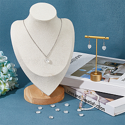 12 шт. подвески в форме сердца из натурального кварцевого кристалла&nbsp;G-FI0001-29