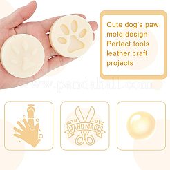 Брелок в форме лапы собаки висит пластиковая форма DIY-WH0183-46