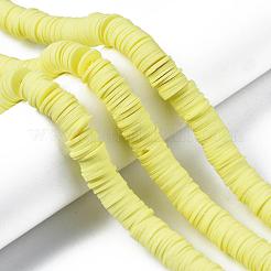 Плоские круглые бусины из глины ручной работы полимерные&nbsp;CLAY-R067-12mm-23