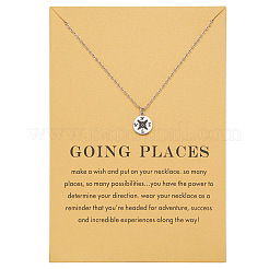 Компас латунные черные эмалевые подвески ожерелья для женщин&nbsp;FS-WGDA031-02