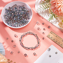 4 нить 2 стилей гальванические стеклянные бусины нити&nbsp;EGLA-WR0001-10